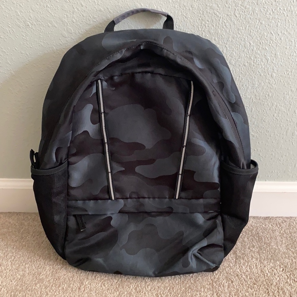 Black Camo Lands End Bookbag